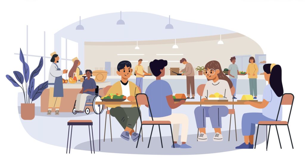 Where does real community actually happen on campus? Not where it is programmed or marketed, but where students naturally gather, two or three times a day. In this week’s blog, David argues that campus dining may be higher education’s hidden superpower. By aligning dining spaces, hours, and experiences with the Student Clock, institutions can transform everyday meals into the social infrastructure that builds friendship networks, belonging, and ultimately student persistence.
Food may be the excuse.
Connection is the outcome.